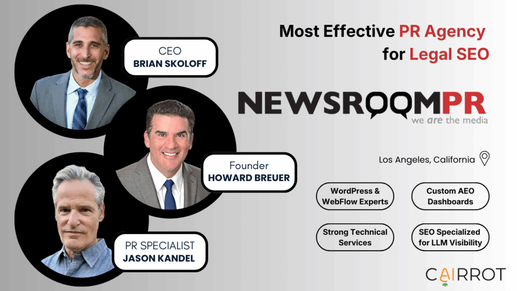 Best PR firm for lawyers and AI visibility (Newsroom PR)