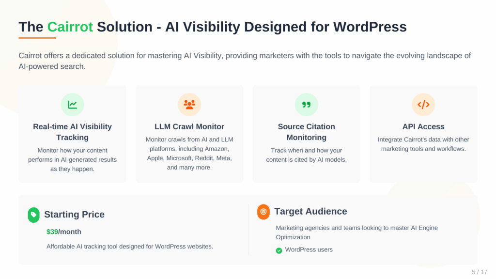 cairrot ai visibility tool review and pricing comparison