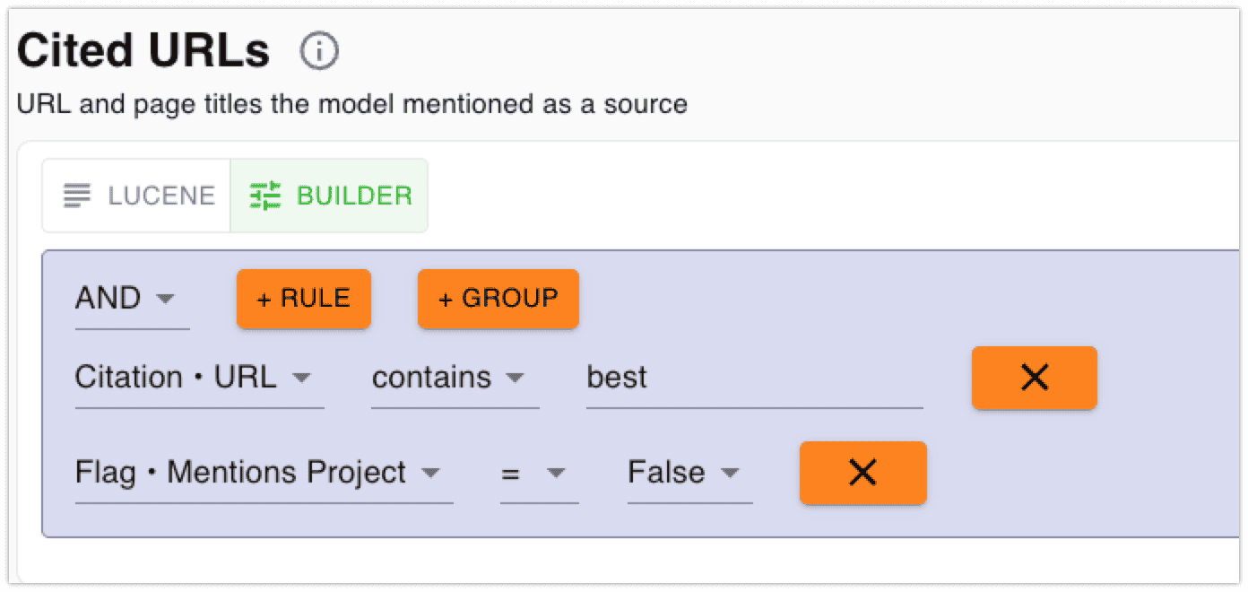 llm citation reporting filters in cairrot