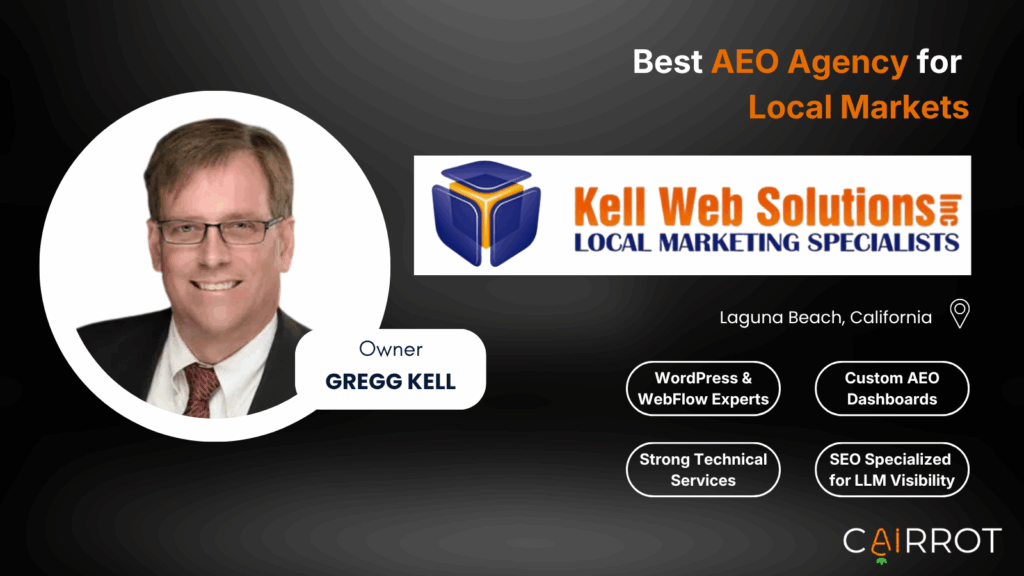 top-rated local AEO (GEO) expert in orange country CA (Kell Web Solutions)
