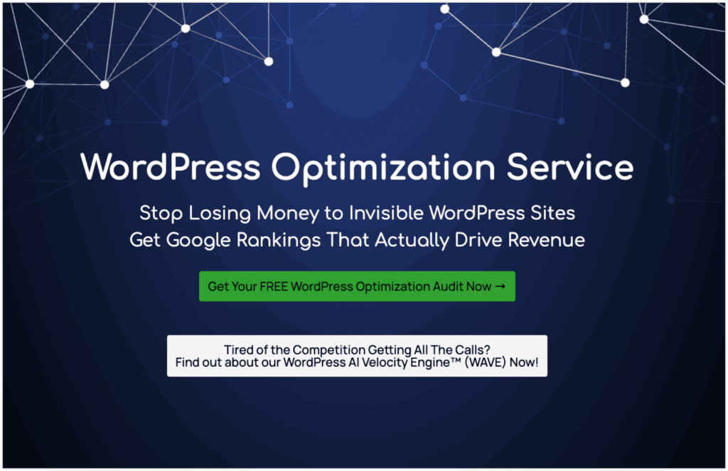 wordpress dynamics website - local aeo agency