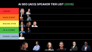 best ai seo speakers and influencers (aeo influencer tier list)