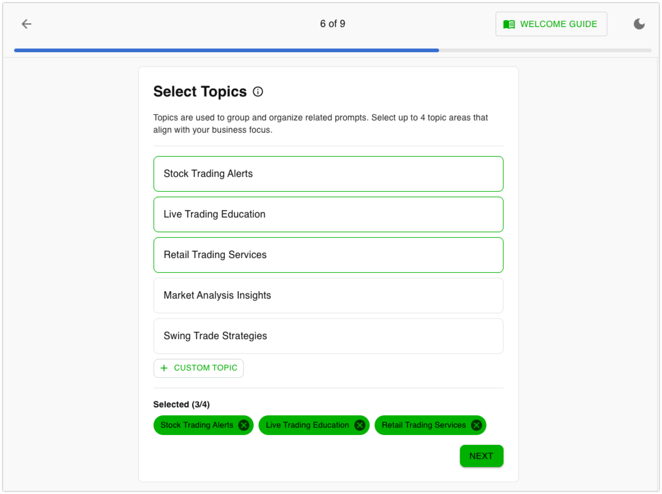 ai prompt topic tracking with cairrot