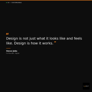 steve jobs quote design is not just what it looks and feels like design is how it works