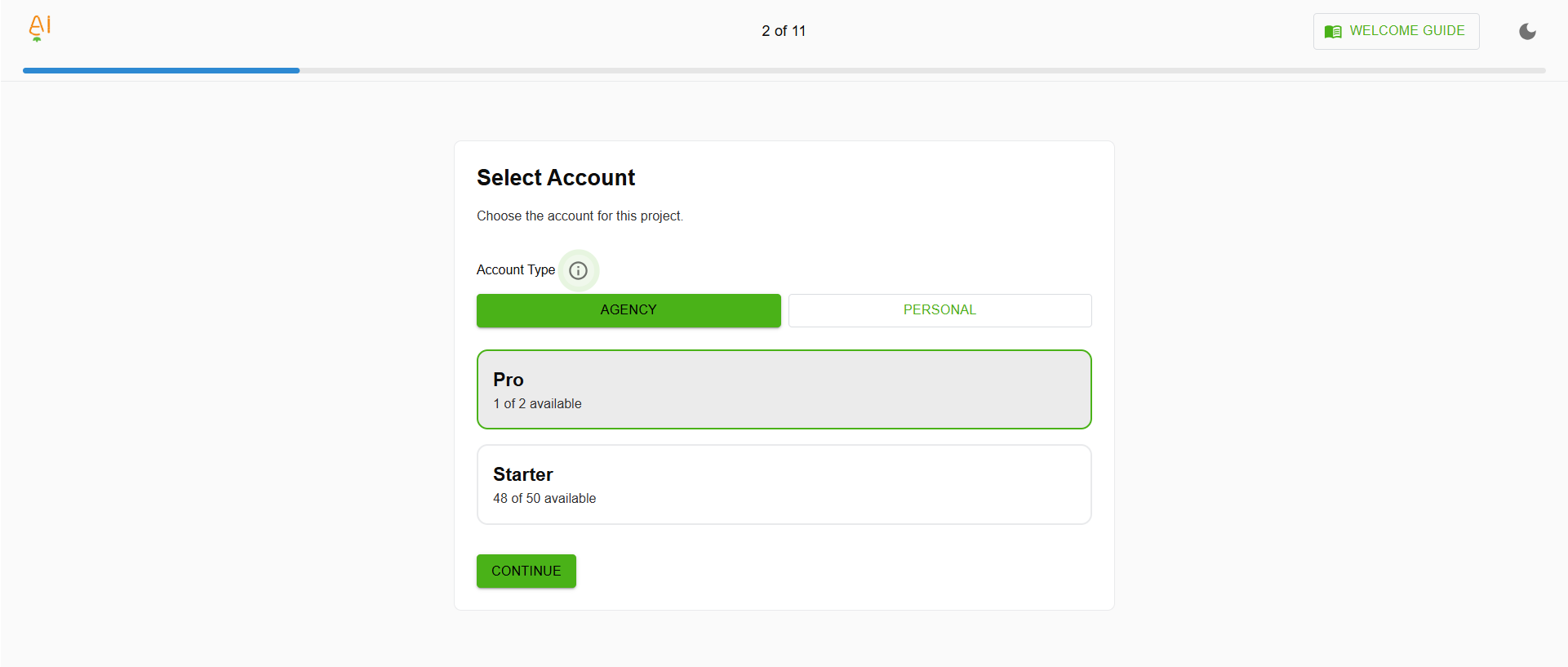 Cairrot AEO Free Report Set-Up  Account Selection