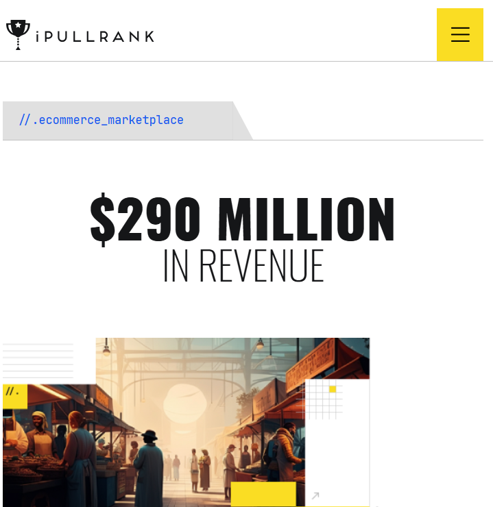 iPull Rank Case Study eCommerce Marketplace