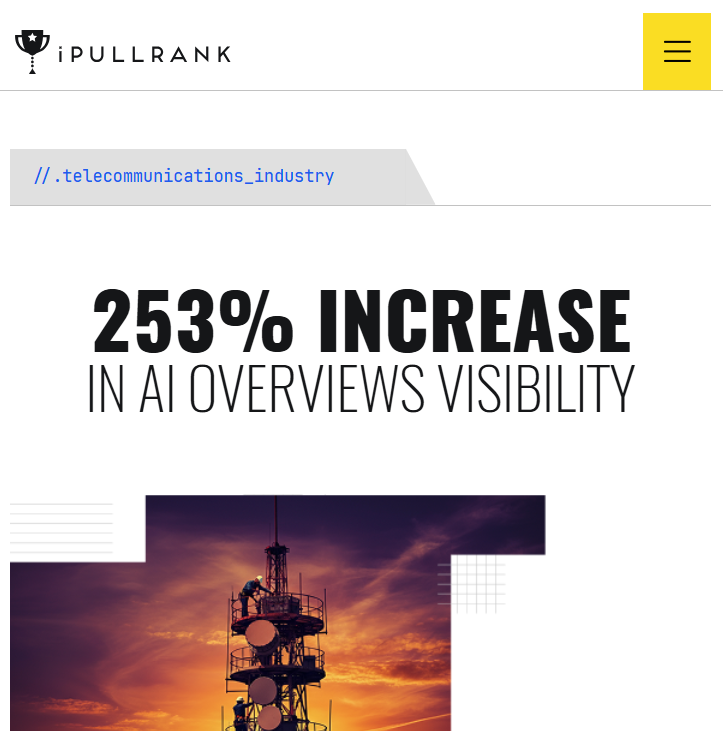 IPullRank Case Study Telecom Industry