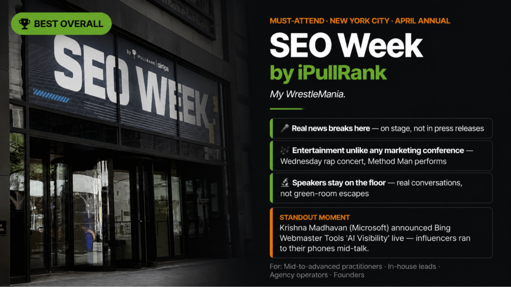 best seo confrence in nyc (seo week)