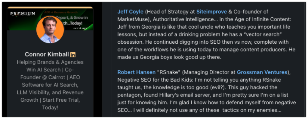 jeff coyle seo week speaker review
