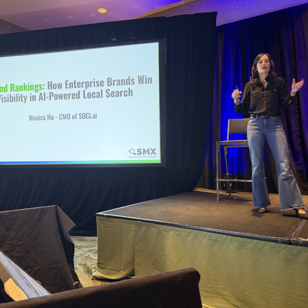SMX Advanced Boston Review (2026): Top Speakers and Conference Highlights monica ho presenting at smx advanced in boston (2026)