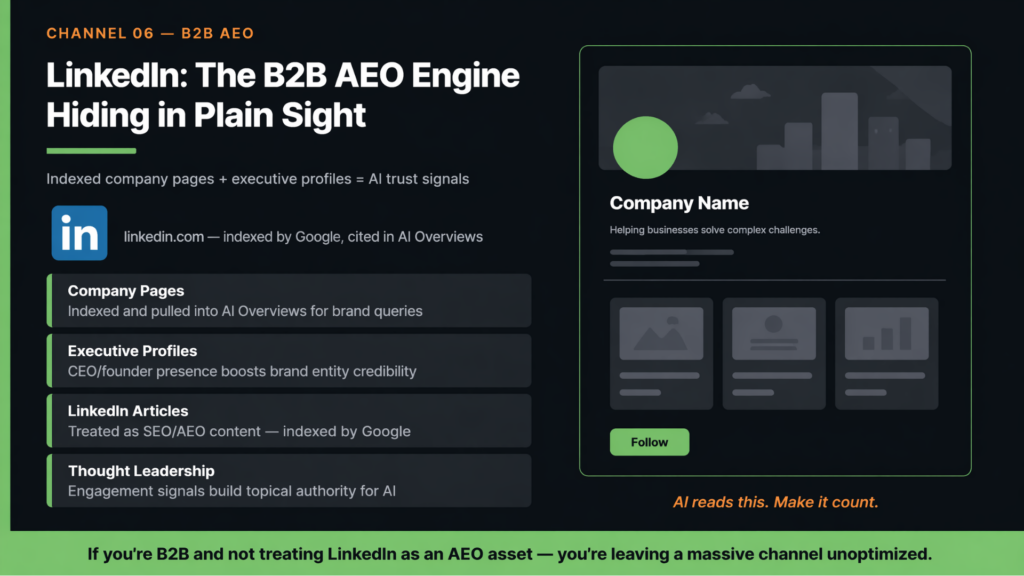 linkedin content for aeo and geo