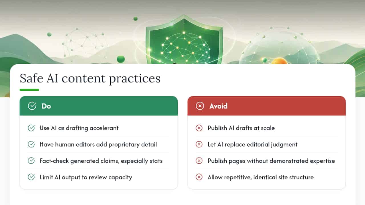 Using AI Content Tools Without Triggering Quality Penalties — overview diagram