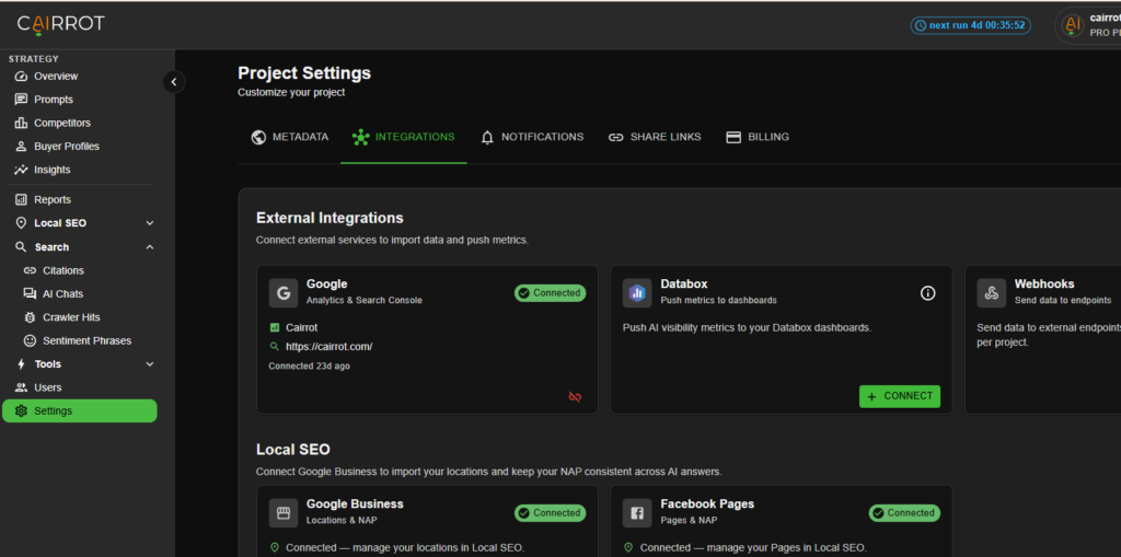 How to Track AI Conversions in Cairrot (GA4 + Search Console Setup) cairrot integrations