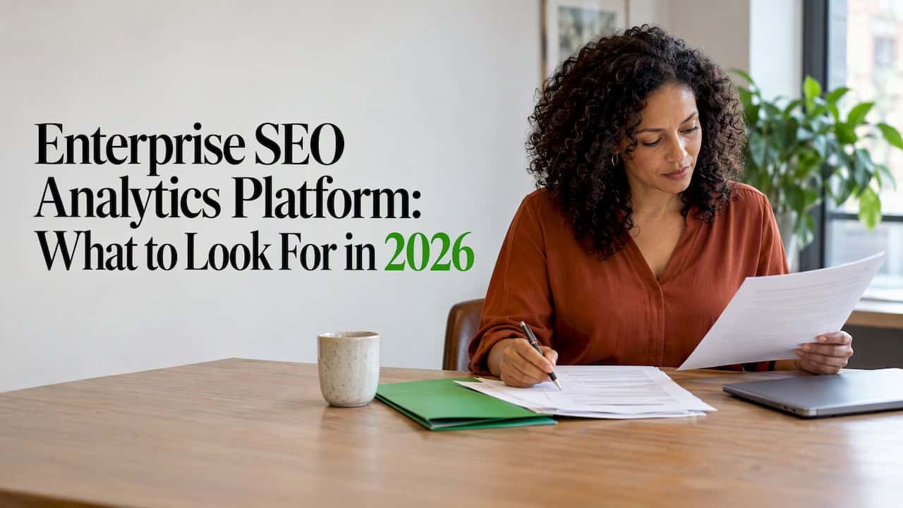 SEO lead comparing enterprise platform proposals