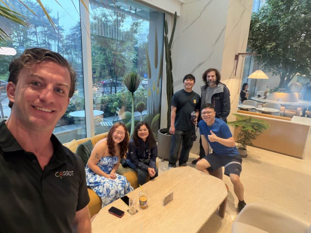 aleyda solis michaela park si quan ong and connor kimball at korean seo conference